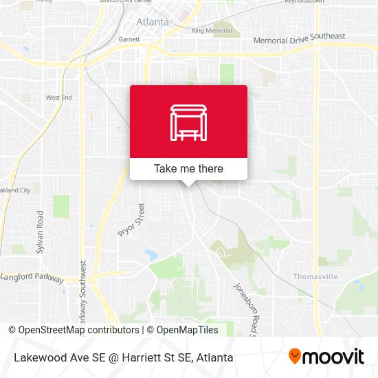 Mapa de Lakewood Ave SE @ Harriett St SE