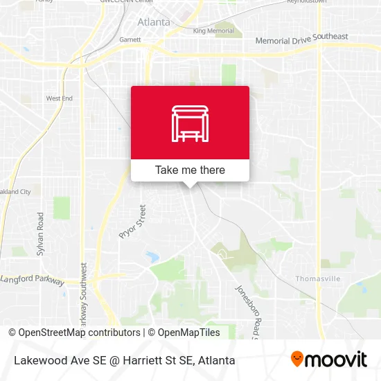 Mapa de Lakewood Ave SE @ Harriett St SE