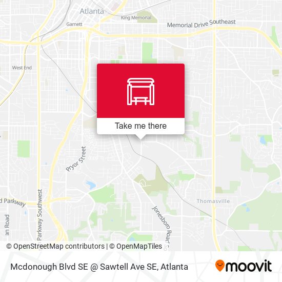 Mcdonough Blvd SE @ Sawtell Ave SE map