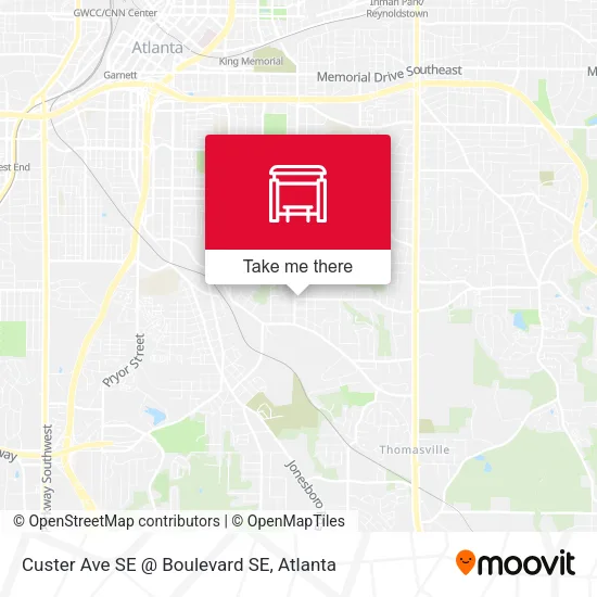 Mapa de Custer Ave SE @ Boulevard SE