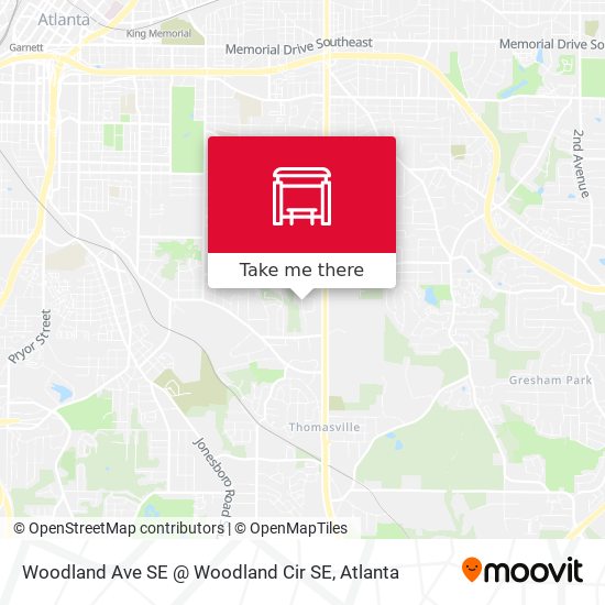 Woodland Ave SE @ Woodland Cir SE map