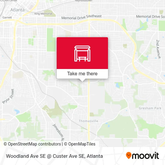 Mapa de Woodland Ave SE @ Custer Ave SE