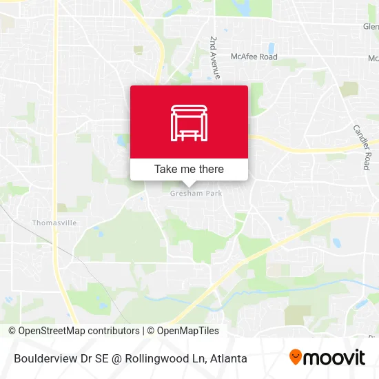 Mapa de Boulderview Dr SE @ Rollingwood Ln