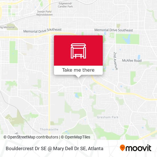 Bouldercrest Dr SE @ Mary Dell Dr SE map