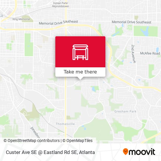 Mapa de Custer Ave SE @ Eastland Rd SE