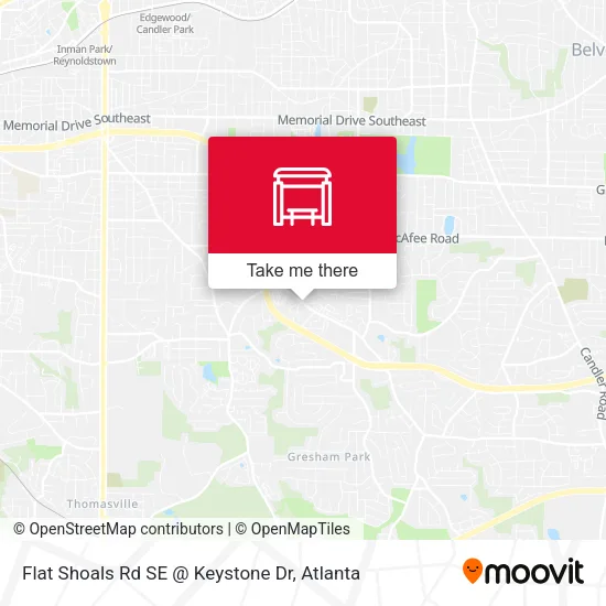 Mapa de Flat Shoals Rd SE @ Keystone Dr