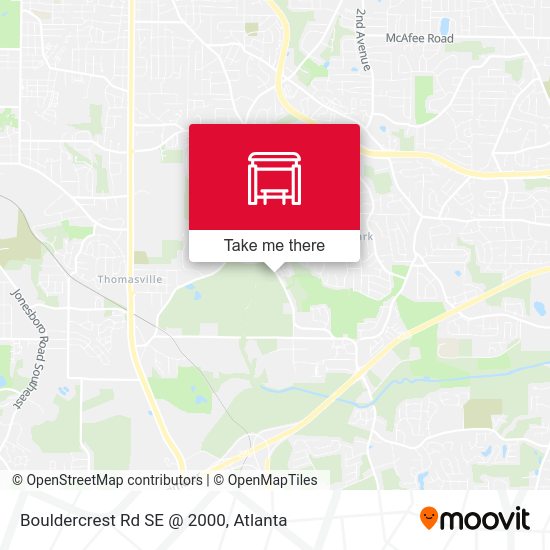 Mapa de Bouldercrest Rd SE @ 2000