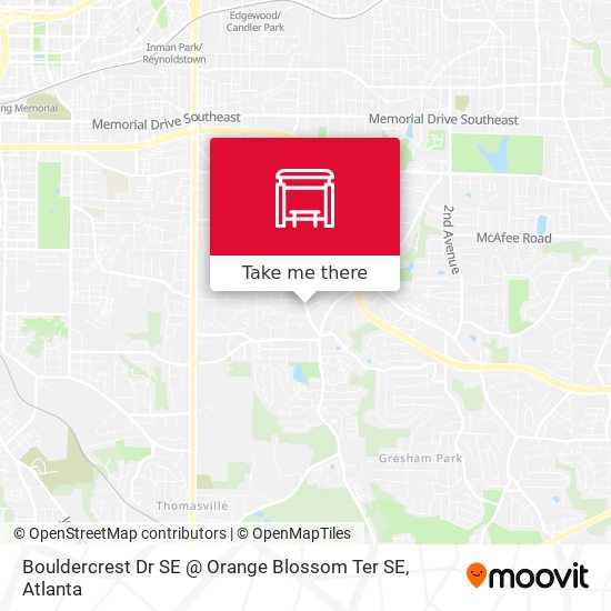 Bouldercrest Dr SE @ Orange Blossom Ter SE map