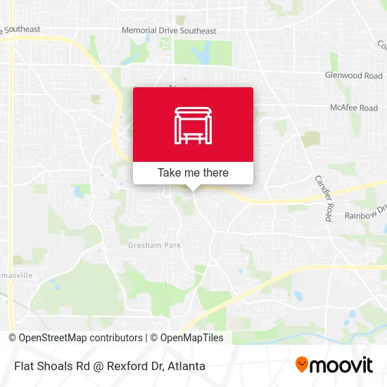 Flat Shoals Rd @ Rexford Dr map