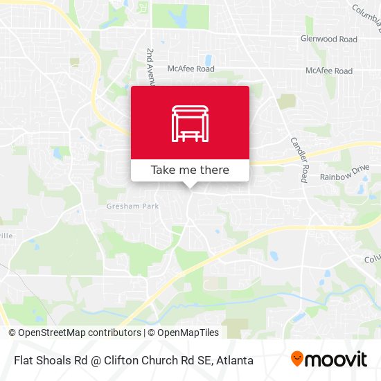 Mapa de Flat Shoals Rd @ Clifton Church Rd SE