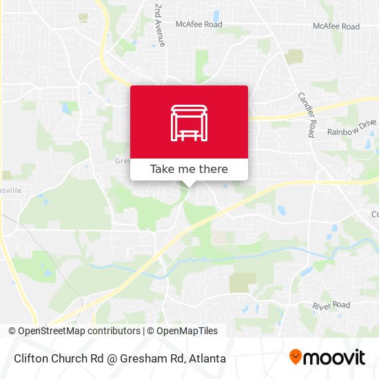 Mapa de Clifton Church Rd @ Gresham Rd