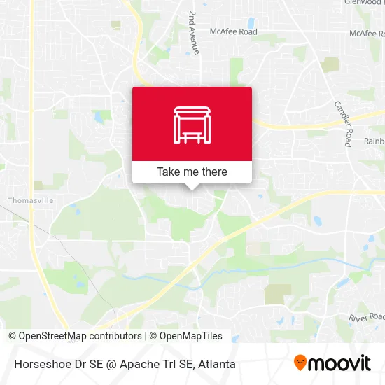 Mapa de Horseshoe Dr SE @ Apache Trl SE