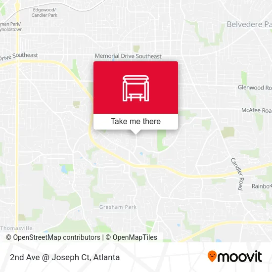2nd Ave @ Joseph Ct map