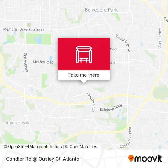 Candler Rd @ Ousley Ct map