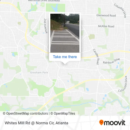 Whites Mill Rd @ Norma Cir map