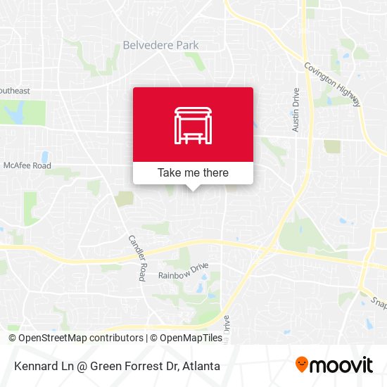 Kennard Ln @ Green Forrest Dr map