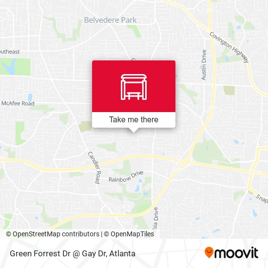 Green Forrest Dr @ Gay Dr map