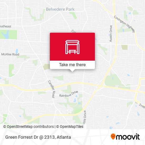 Mapa de Green Forrest Dr @ 2313