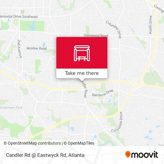 Mapa de Candler Rd @ Eastwyck Rd