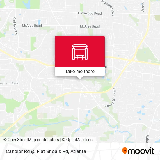Mapa de Candler Rd @ Flat Shoals Rd