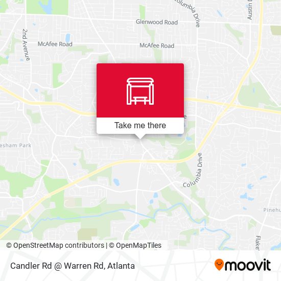 Mapa de Candler Rd @ Warren Rd