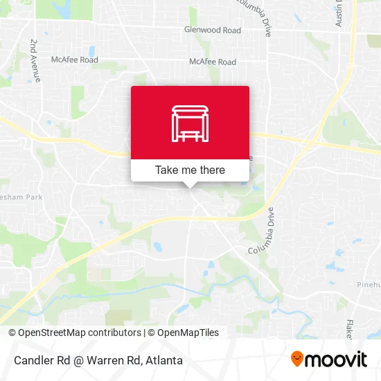 Mapa de Candler Rd @ Warren Rd