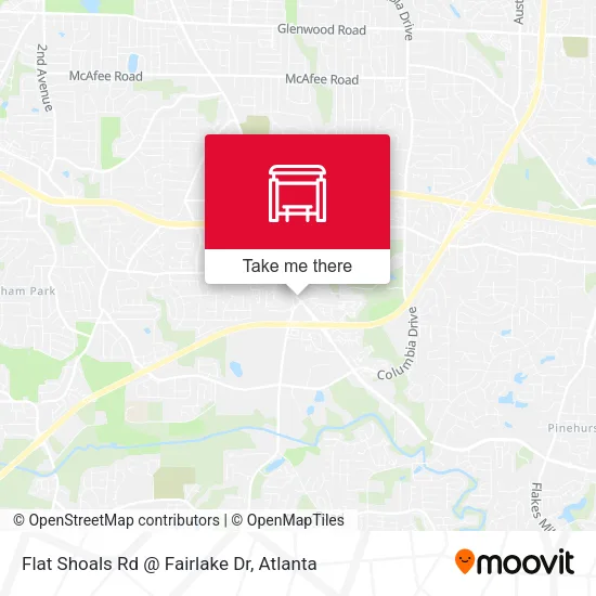 Mapa de Flat Shoals Rd @ Fairlake Dr