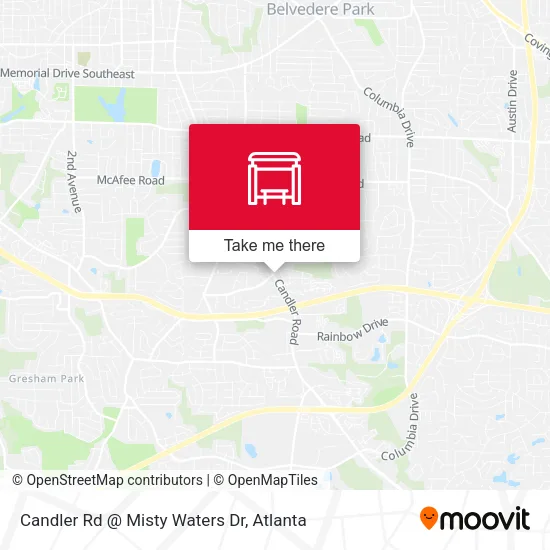 Candler Rd @ Misty Waters Dr map