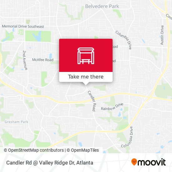 Candler Rd @ Valley Ridge Dr map