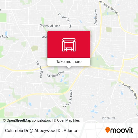 Columbia Dr @ Abbeywood Dr map