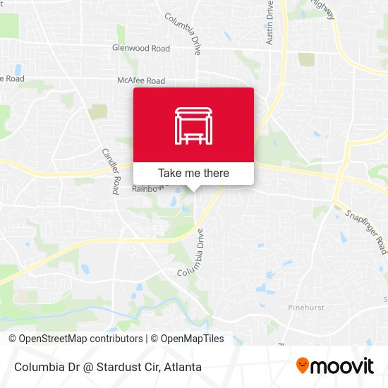 Columbia Dr @ Stardust Cir map