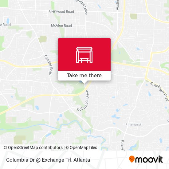 Columbia Dr @ Exchange Trl map