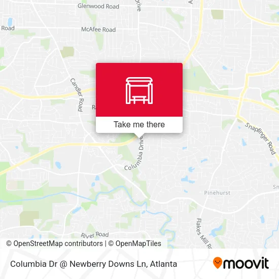 Columbia Dr @ Newberry Downs Ln map