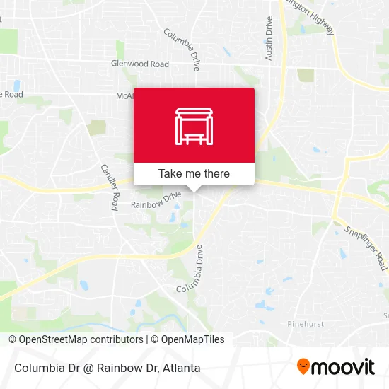 Mapa de Columbia Dr @ Rainbow Dr