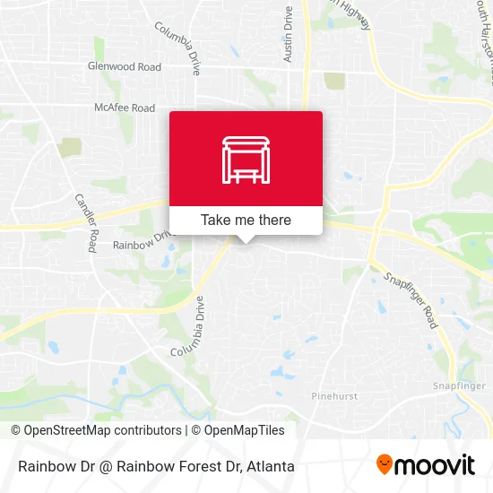 Rainbow Dr @ Rainbow Forest Dr map