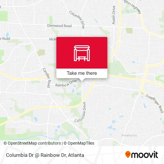 Mapa de Columbia Dr @ Rainbow Dr