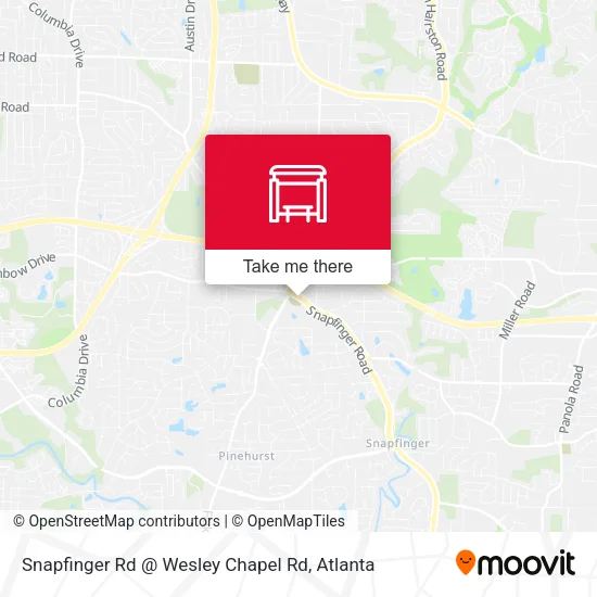 Snapfinger Rd @ Wesley Chapel Rd map