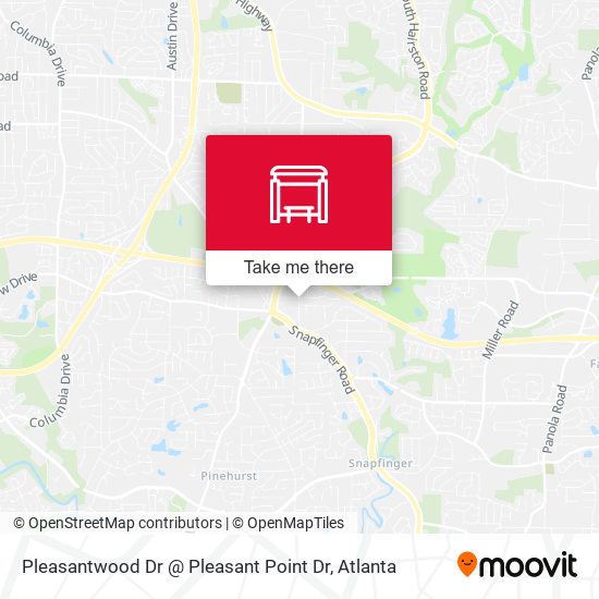 Mapa de Pleasantwood Dr @ Pleasant Point Dr