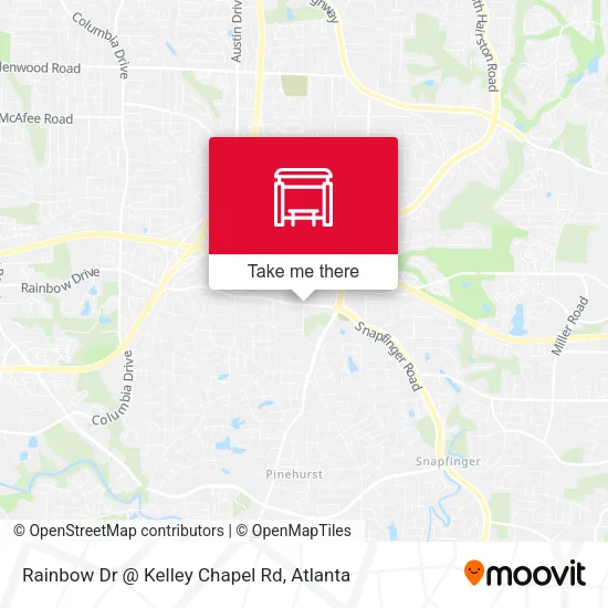 Mapa de Rainbow Dr @ Kelley Chapel Rd