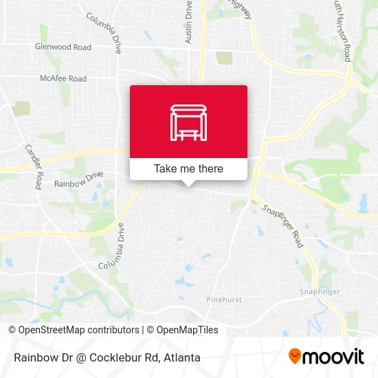 Rainbow Dr @ Cocklebur Rd map