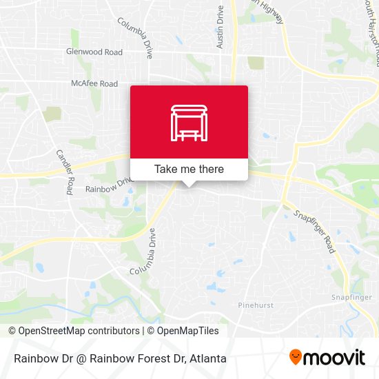 Rainbow Dr @ Rainbow Forest Dr map
