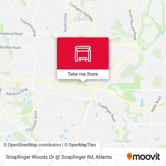 Mapa de Snapfinger Woods Dr @ Snapfinger Rd