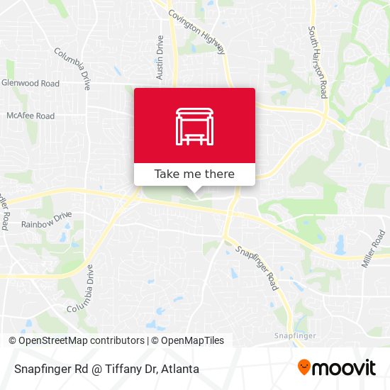 Snapfinger Rd @ Tiffany Dr map