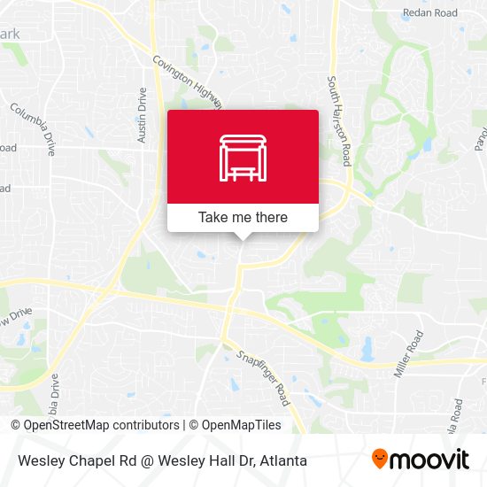 Wesley Chapel Rd @ Wesley Hall Dr map