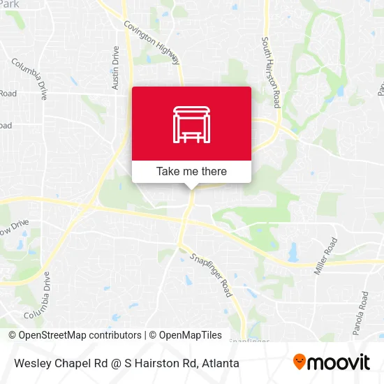 Mapa de Wesley Chapel Rd @ S Hairston Rd