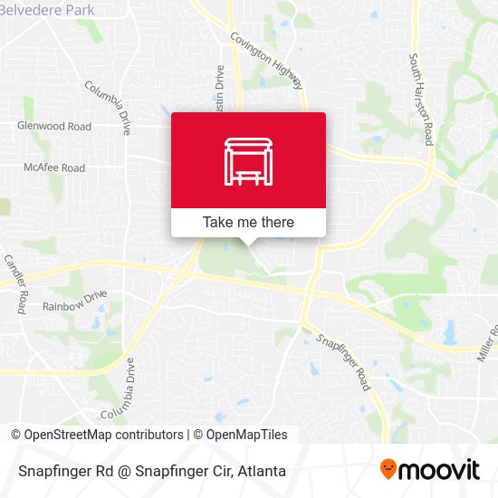 Snapfinger Rd @ Snapfinger Cir map