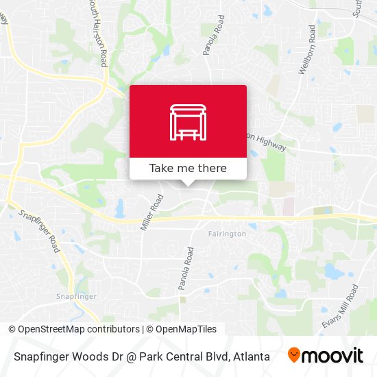 Snapfinger Woods Dr @ Park Central Blvd map