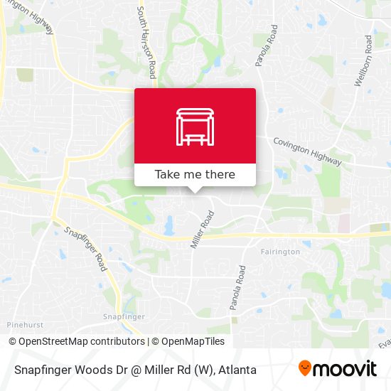 Snapfinger Woods Dr @ Miller Rd map