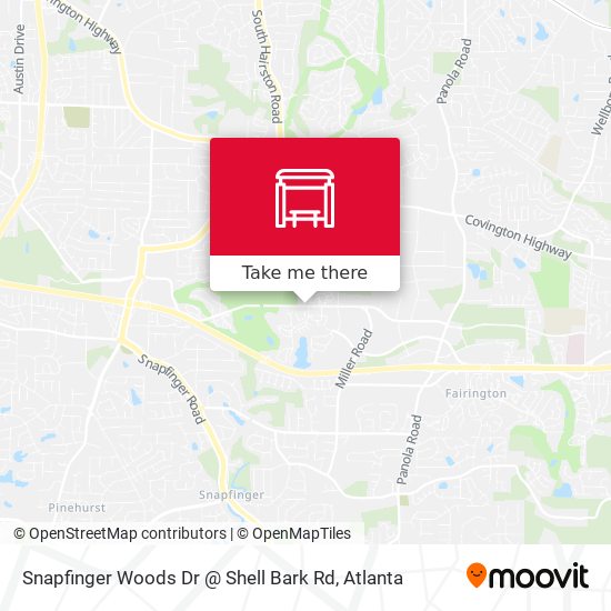 Snapfinger Woods Dr @ Shell Bark Rd map