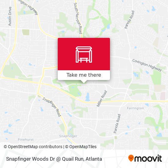 Snapfinger Woods Dr @ Quail Run map